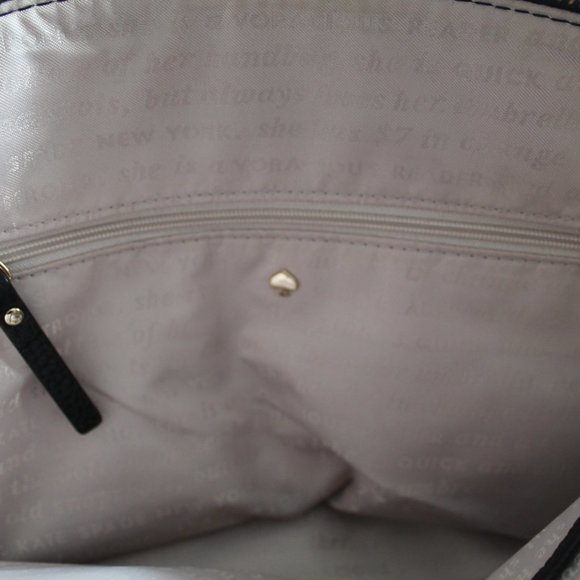 Kate Spade Jackson Street Fabric Small Dixon Crossbody Bag Black White - Picture 10 of 11